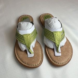 Born Concept BOC | Women's Alina Spring Green Sandals Thong Shoes Size 8